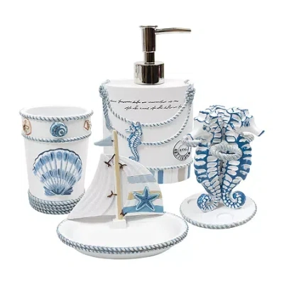 Sweet Home Collection Beach Life 4-pc. Bath Accessory Set In Multi