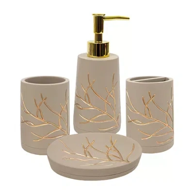 Sweet Home Collection Branches 4-pc. Bath Accessory Set In Multi
