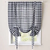 Sweet Home Collection Buffalo Check Plaid Gingham Light-filtering Rod Pocket Single Tie-up Shade In Multi