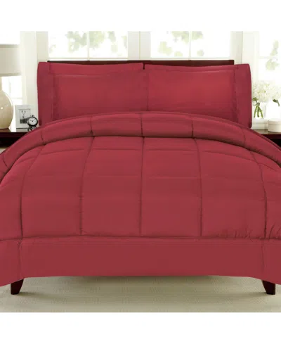 Sweet Home Collection Down Alternative 7-pc. Comforter Set,twin/twin Xl In Red