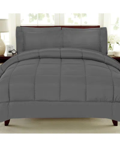 Sweet Home Collection Down Alternative 7-pc. Comforter Set,twin/twin Xl In Gray