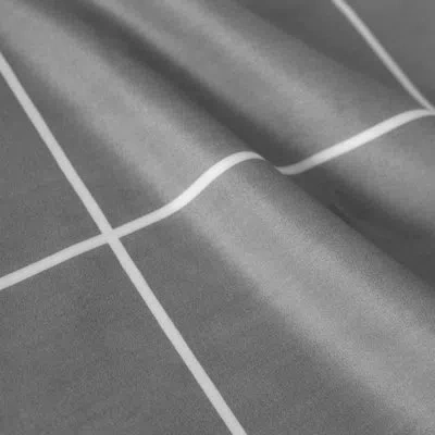 Sweet Home Collection Loft Window Pane Stripe Sheet Set With Bonus Pillowcases In Gray