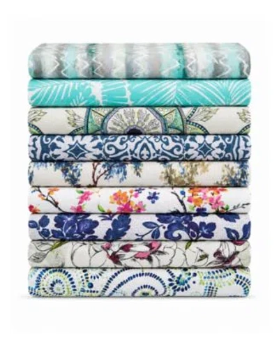 Sweet Home Collection Printed Double Brushed 1500 Thread Count Soft Microfiber Sheet Sets In Multi