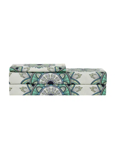 Sweet Home Collection Printed Double Brushed 1500-thread Count Soft Microfiber 3-pc. Sheet Set, Twin In Multi