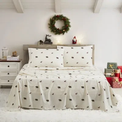 Sweet Home Collection Printed Holiday Sheet Sets, Easy Care, Soft & Wrinkle-resistant Holiday Bedding - Polar Bears & Rein In Polar Bears & Reindeers