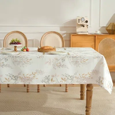 Sweet Home Collection Printed Waterproof Fabric Tablecloths, Easy Care Dining Table Covers By ® In Wynona,floral