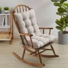 Sweet Home Collection Rocking Chair Cushion 2 Piece Tufted Non Slip Set Of Upper And Lower Cushions In Sand