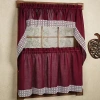 Sweet Home Collection Salem 2-pc. Rod Pocket Window Tier In Red