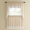 Sweet Home Collection Salem 2-pc. Rod Pocket Window Tier In White