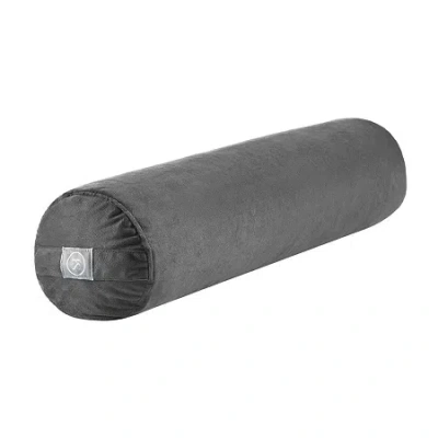 Sweet Home Collection Yoga Portable Cushion Bolster Pillow In Gray