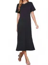 Sweet Lemon Lisa Dress In Black In Black