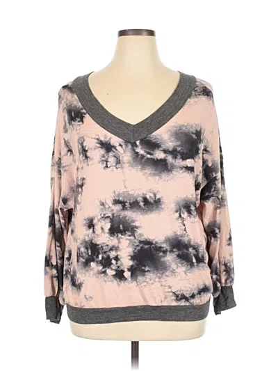 Pre-owned Sweet Lovely By Jen 3/4 Sleeve T-shirt In Pink