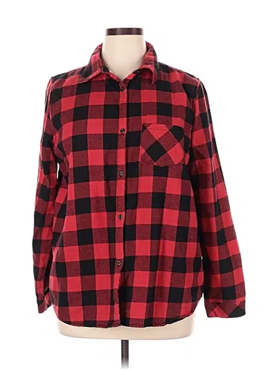 Pre-owned Sweet Lovely By Jen Fleece Jacket In Red