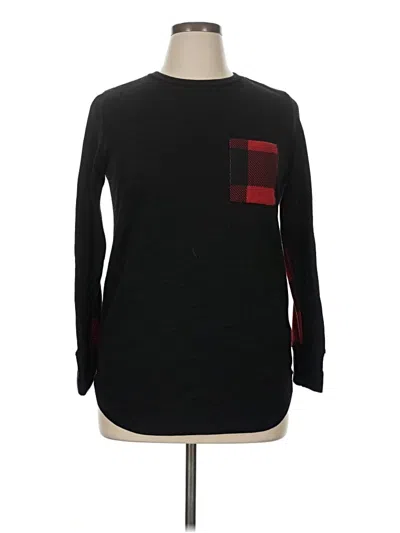 Pre-owned Sweet Lovely By Jen Pullover Sweater In Black