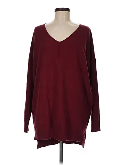 Pre-owned Sweet Lovely By Jen Pullover Sweater In Burgundy