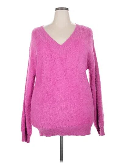 Pre-owned Sweet Lovely By Jen Pullover Sweater In Pink