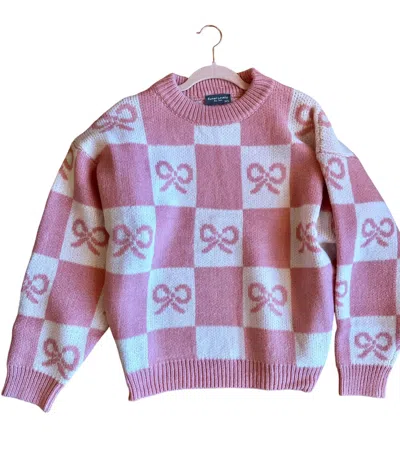 Sweet Lovely By Jen Women's Pinky Promise Bow Sweater
