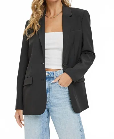 Sweet Lovely By Jen Women's Rory Blazer In Black
