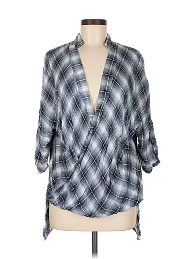 Pre-owned Sweet Rain 3/4 Sleeve Blouse In Gray