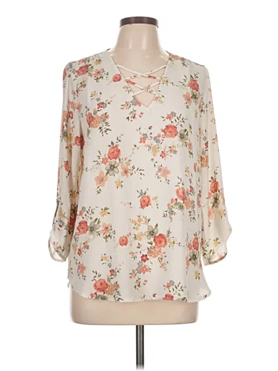 Pre-owned Sweet Rain 3/4 Sleeve Blouse In Ivory