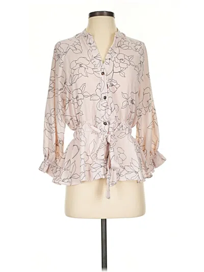 Pre-owned Sweet Rain 3/4 Sleeve Blouse In Ivory