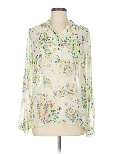 Pre-owned Sweet Rain 3/4 Sleeve Blouse In White