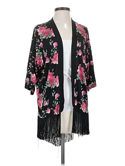 Pre-owned Sweet Rain Cardigan Sweater In Black