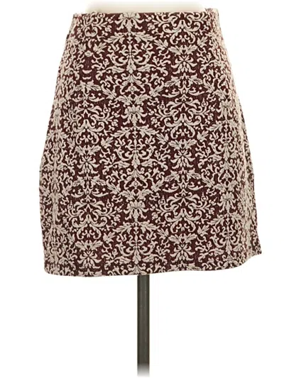 Pre-owned Sweet Rain Casual Skirt In Burgundy