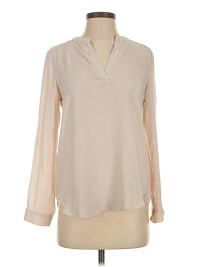 Pre-owned Sweet Rain Long Sleeve Blouse In White