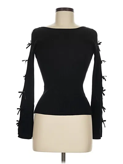Pre-owned Sweet Rain Pullover Sweater In Black