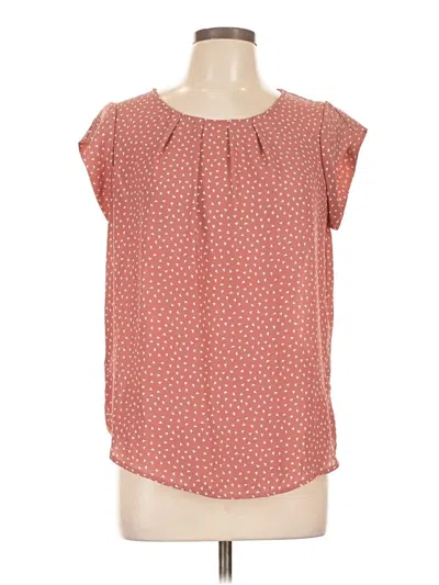 Pre-owned Sweet Rain Short Sleeve Blouse In Red