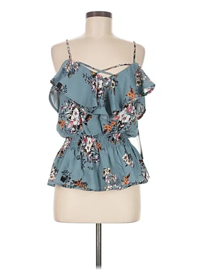 Pre-owned Sweet Rain Sleeveless Blouse In Blue