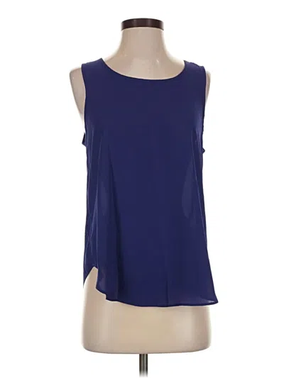Pre-owned Sweet Rain Sleeveless Blouse In Blue