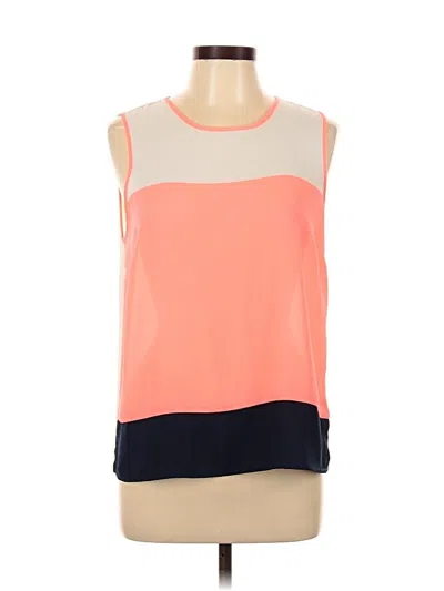 Pre-owned Sweet Rain Sleeveless Blouse In Orange