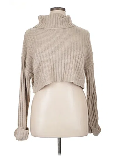 Pre-owned Sweet Rain Turtleneck Sweater In Brown