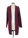 Sweet Romeo Cardigan Sweater In Burgundy