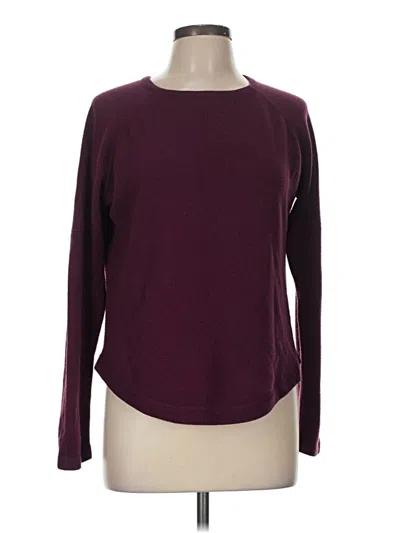 Pre-owned Sweet Romeo Long Sleeve T-shirt In Burgundy