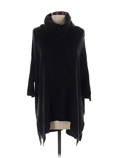 Pre-owned Sweet Romeo Poncho In Black