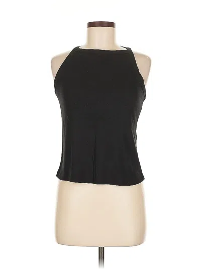 Pre-owned Sweet Romeo Tank Top Black Halter Neckline Tops