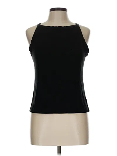 Pre-owned Sweet Romeo Tank Top Black Halter Neckline Tops