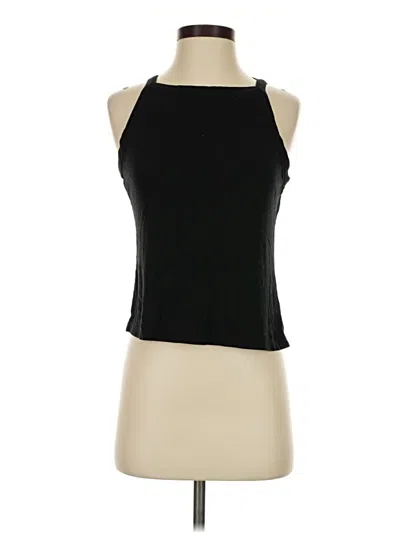 Pre-owned Sweet Romeo Tank Top Black Halter Neckline Tops