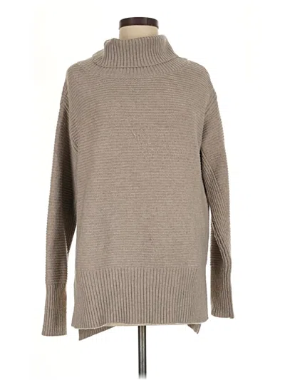 Pre-owned Sweet Romeo Turtleneck Sweater In Tan