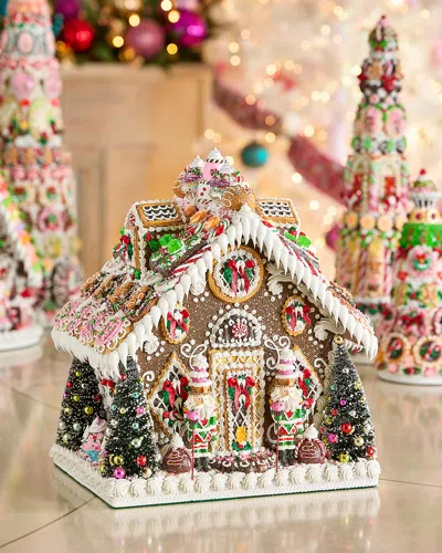 Sweet Savannah Large Gingerbread House In Multi
