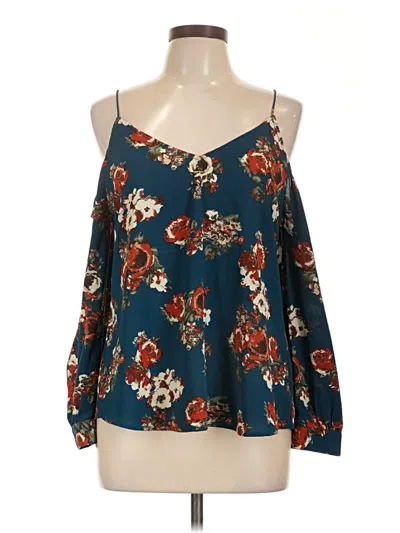 Pre-owned Sweet Wanderer Long Sleeve Blouse In Teal