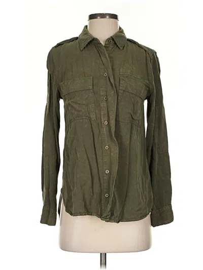 Pre-owned Sweet Wanderer Long Sleeve Button Down Shirt In Green