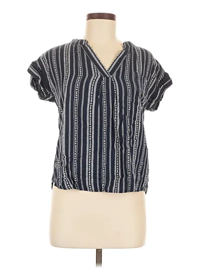 Pre-owned Sweet Wanderer Short Sleeve Blouse In Blue