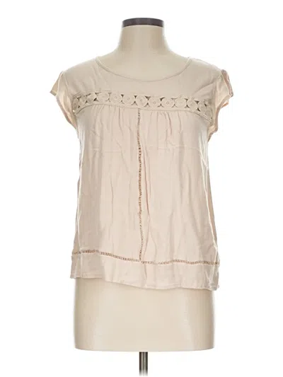 Pre-owned Sweet Wanderer Short Sleeve Blouse In Ivory