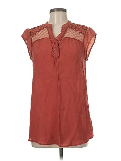 Pre-owned Sweet Wanderer Short Sleeve Blouse In Red