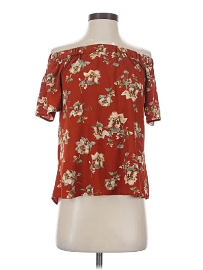 Pre-owned Sweet Wanderer Short Sleeve Blouse In Red