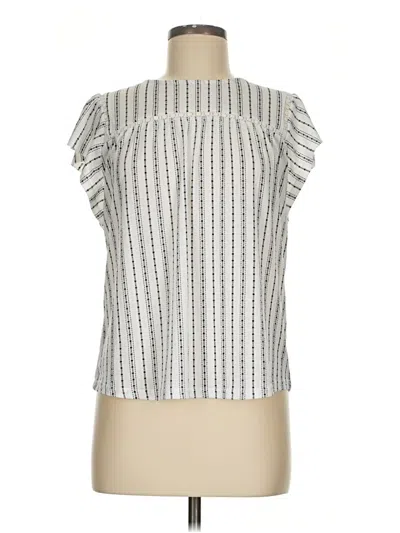 Pre-owned Sweet Wanderer Short Sleeve Blouse In Silver